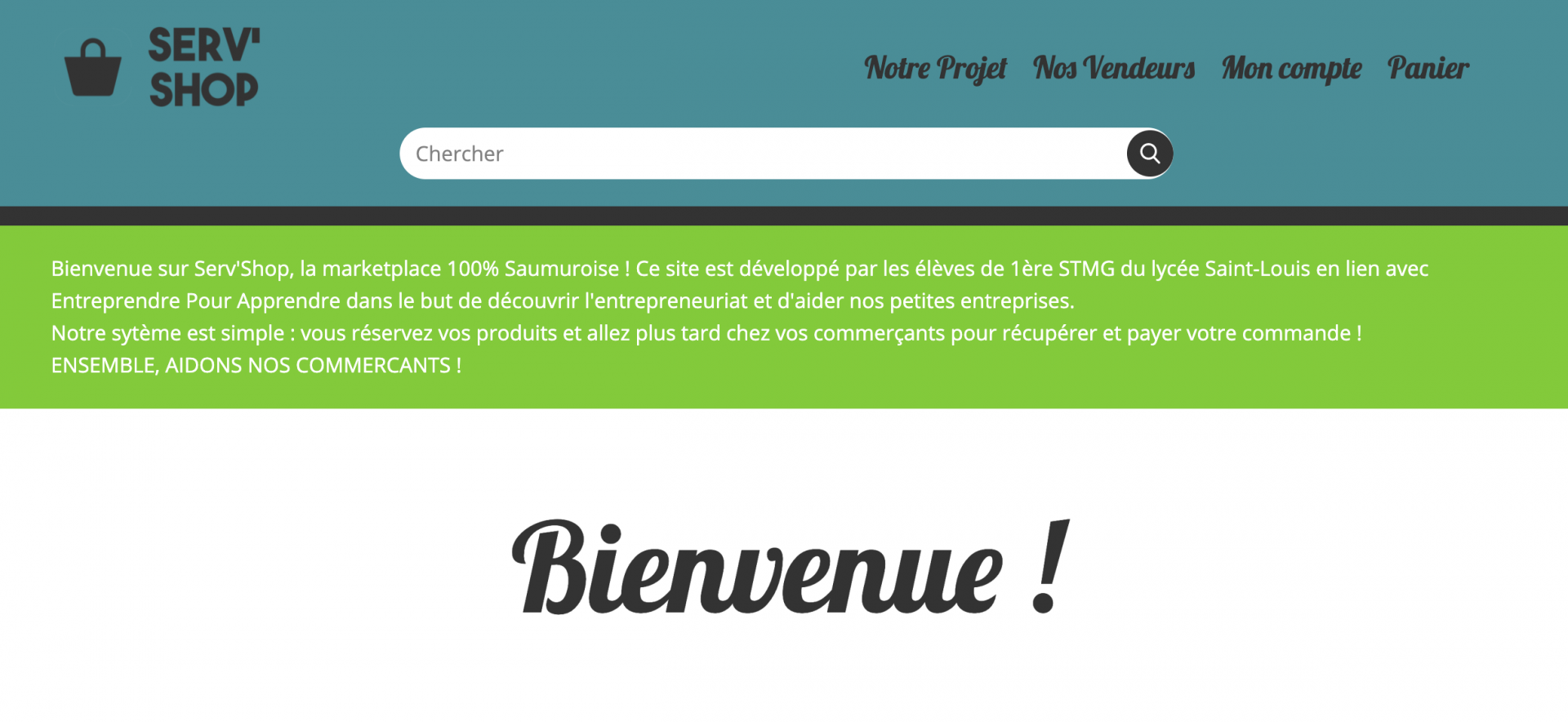 Plateforme Serv'shop