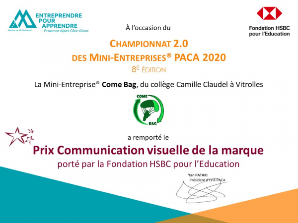 Championnat 2.0 Mini-Entreprises PACA 2020
