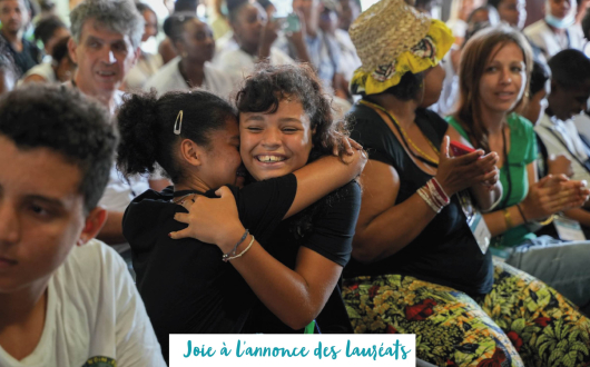 Joie à l'annonce des lauréats