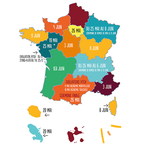 Carte de France des festival