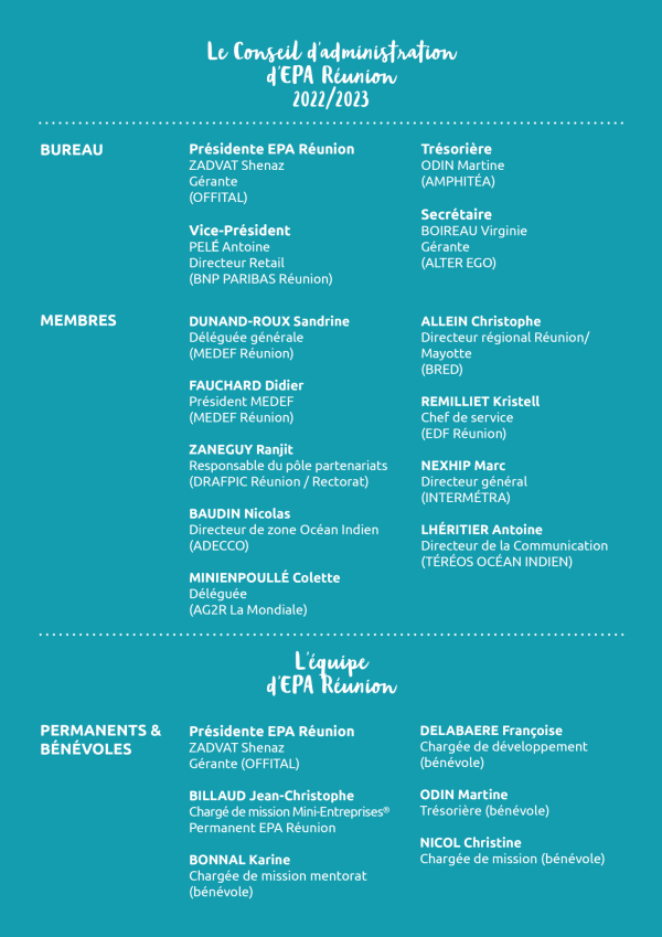 Conseil d'administration 2022 2023